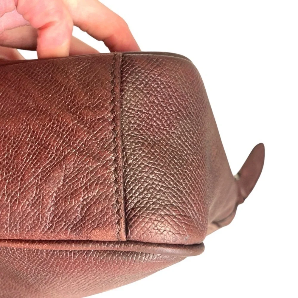 Burberry unisex burgundy maroon messenger bag